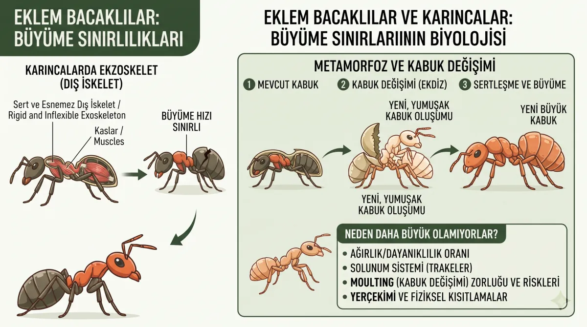 Karıncaların Büyüme Sınırlılıkları